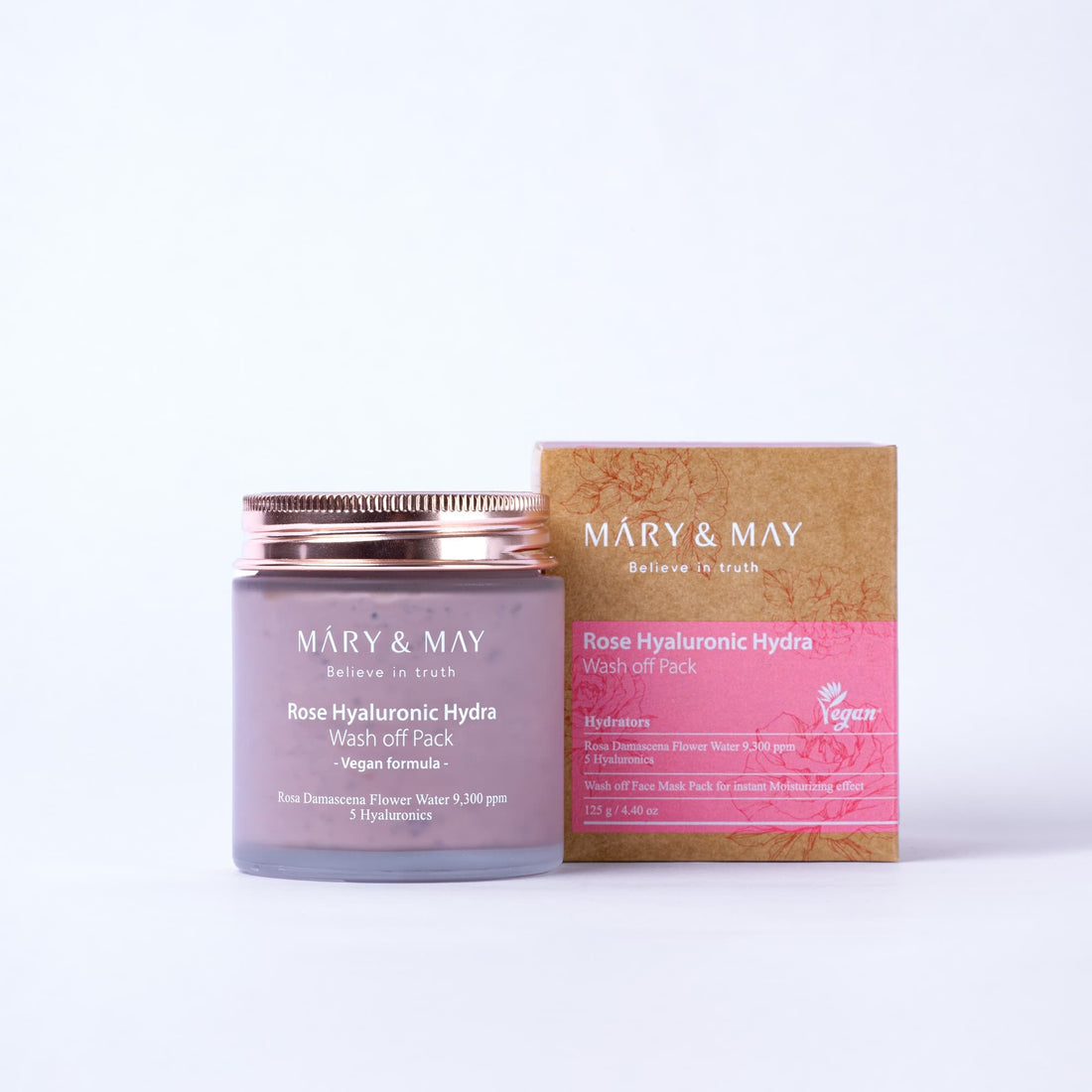 Mary&amp;May - Masque - Rose Hyaluronic Hydra Wash Off - Oh my Mirae