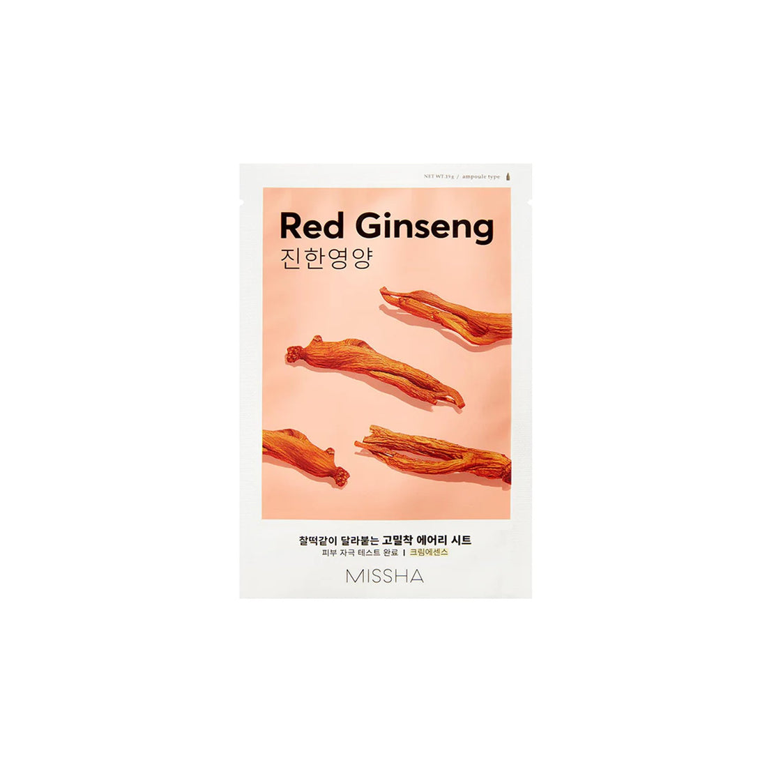 Missha - Masque - Airy Fit Sheet Mask Red Ginseng - Oh my Mirae