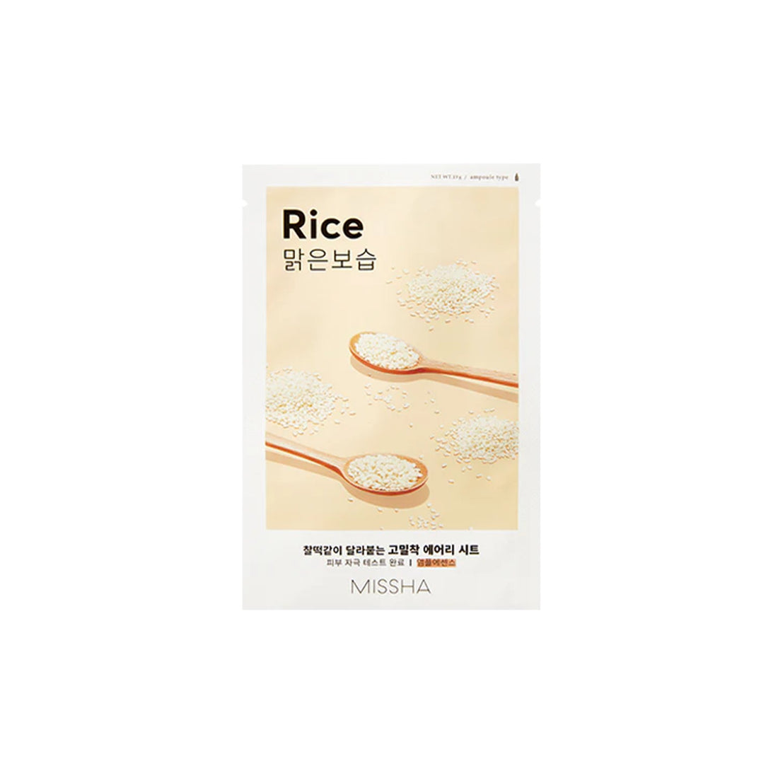 Missha - Masque - Airy Fit Sheet Mask Rice - Oh my Mirae